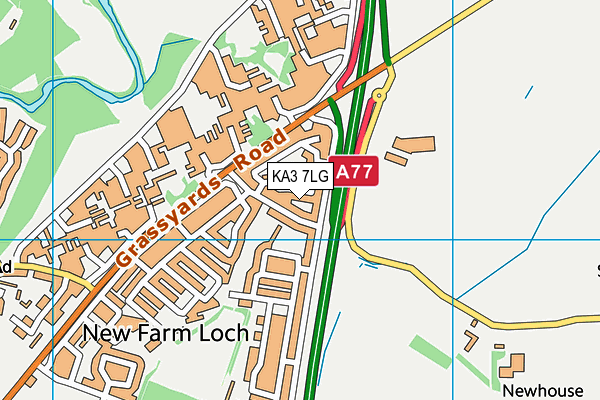 KA3 7LG map - OS VectorMap District (Ordnance Survey) KA3 7LG map - OS VectorMap District (Ordnance Survey)