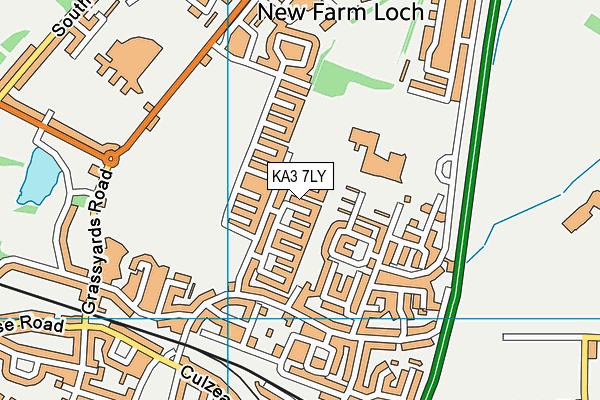 KA3 7LY map - OS VectorMap District (Ordnance Survey) KA3 7LY map - OS VectorMap District (Ordnance Survey)