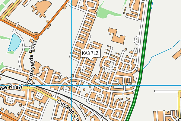 KA3 7LZ map - OS VectorMap District (Ordnance Survey) KA3 7LZ map - OS VectorMap District (Ordnance Survey)