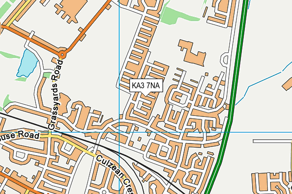 KA3 7NA map - OS VectorMap District (Ordnance Survey) KA3 7NA map - OS VectorMap District (Ordnance Survey)
