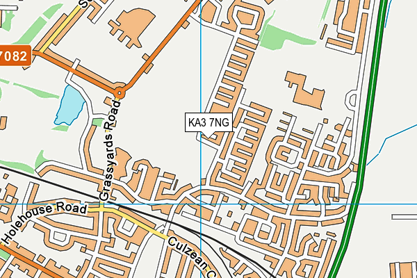 KA3 7NG map - OS VectorMap District (Ordnance Survey) KA3 7NG map - OS VectorMap District (Ordnance Survey)