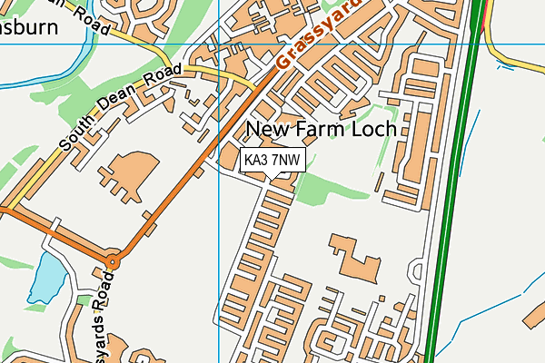 KA3 7NW map - OS VectorMap District (Ordnance Survey) KA3 7NW map - OS VectorMap District (Ordnance Survey)