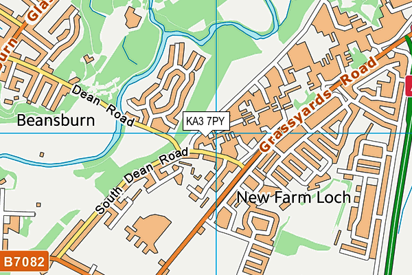 KA3 7PY map - OS VectorMap District (Ordnance Survey) KA3 7PY map - OS VectorMap District (Ordnance Survey)