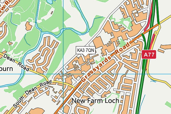 KA3 7QN map - OS VectorMap District (Ordnance Survey) KA3 7QN map - OS VectorMap District (Ordnance Survey)