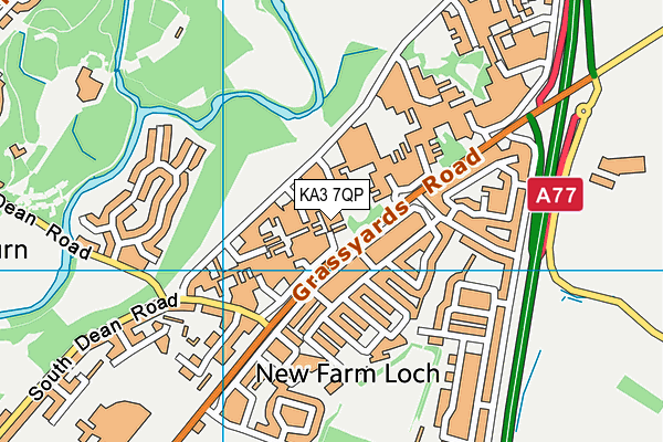KA3 7QP map - OS VectorMap District (Ordnance Survey) KA3 7QP map - OS VectorMap District (Ordnance Survey)