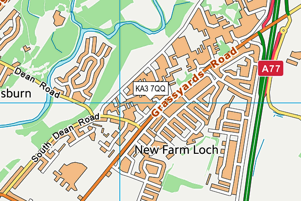 KA3 7QQ map - OS VectorMap District (Ordnance Survey) KA3 7QQ map - OS VectorMap District (Ordnance Survey)