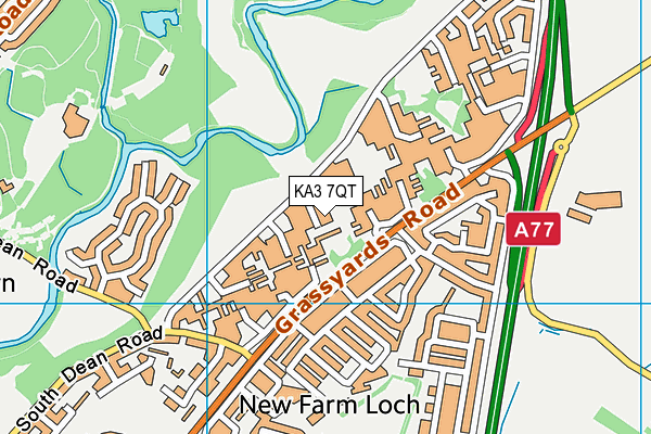 KA3 7QT map - OS VectorMap District (Ordnance Survey) KA3 7QT map - OS VectorMap District (Ordnance Survey)