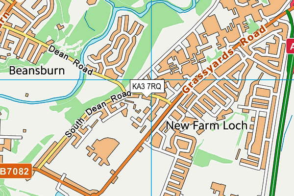 KA3 7RQ map - OS VectorMap District (Ordnance Survey) KA3 7RQ map - OS VectorMap District (Ordnance Survey)