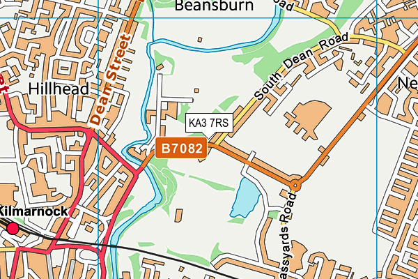 KA3 7RS map - OS VectorMap District (Ordnance Survey)
