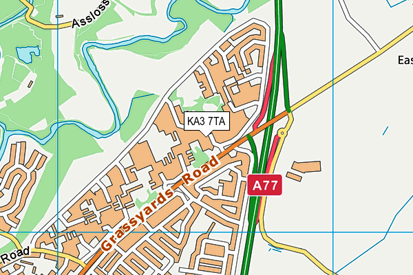 KA3 7TA map - OS VectorMap District (Ordnance Survey) KA3 7TA map - OS VectorMap District (Ordnance Survey)