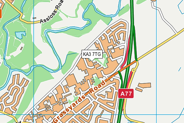 KA3 7TG map - OS VectorMap District (Ordnance Survey) KA3 7TG map - OS VectorMap District (Ordnance Survey)