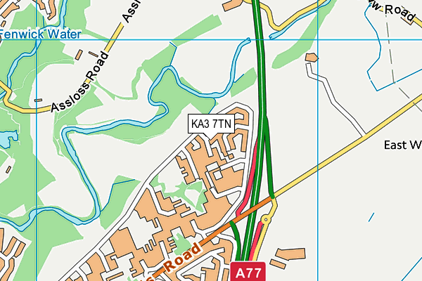 KA3 7TN map - OS VectorMap District (Ordnance Survey) KA3 7TN map - OS VectorMap District (Ordnance Survey)