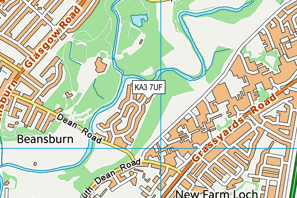 KA3 7UF map - OS VectorMap District (Ordnance Survey) KA3 7UF map - OS VectorMap District (Ordnance Survey)