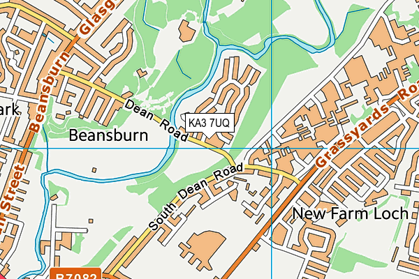 KA3 7UQ map - OS VectorMap District (Ordnance Survey)