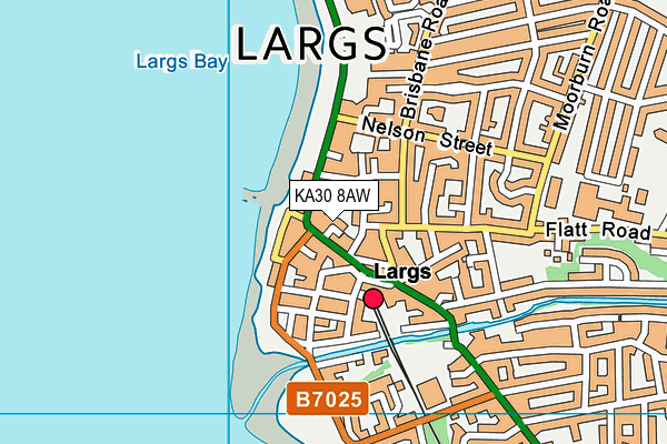KA30 8AW map - OS VectorMap District (Ordnance Survey) KA30 8AW map - OS VectorMap District (Ordnance Survey)