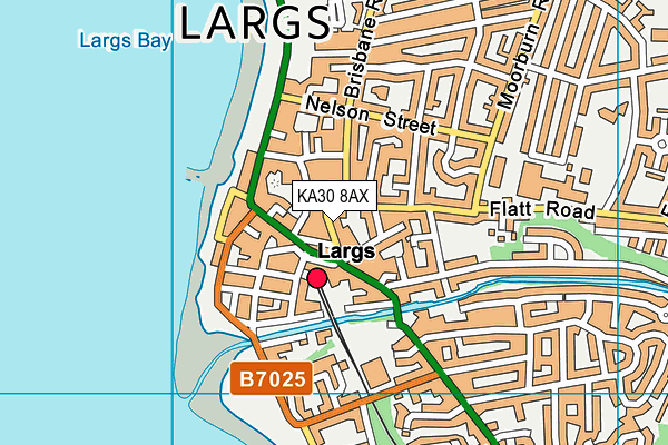KA30 8AX map - OS VectorMap District (Ordnance Survey) KA30 8AX map - OS VectorMap District (Ordnance Survey)