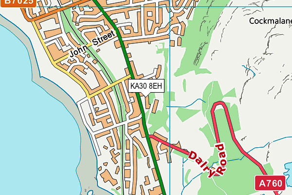 KA30 8EH map - OS VectorMap District (Ordnance Survey) KA30 8EH map - OS VectorMap District (Ordnance Survey)