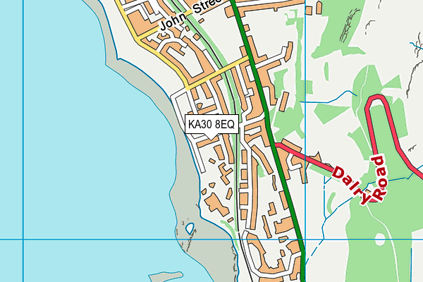 KA30 8EQ map - OS VectorMap District (Ordnance Survey) KA30 8EQ map - OS VectorMap District (Ordnance Survey)