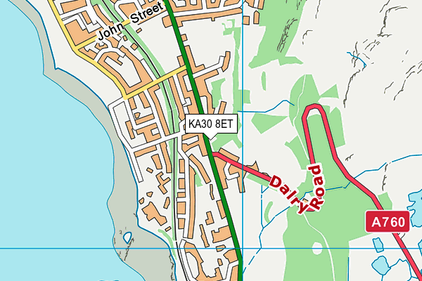 KA30 8ET map - OS VectorMap District (Ordnance Survey)