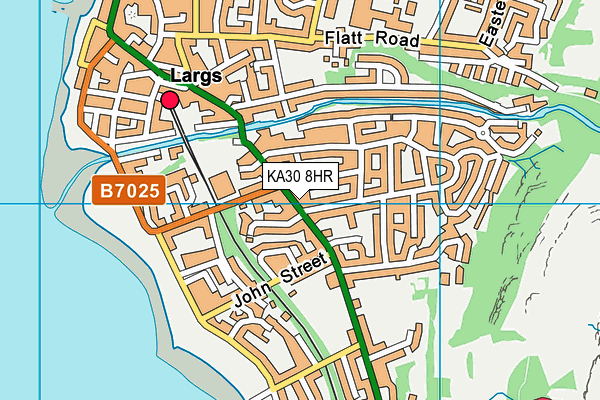 KA30 8HR map - OS VectorMap District (Ordnance Survey)