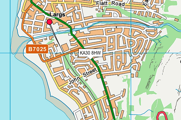 KA30 8HW map - OS VectorMap District (Ordnance Survey)