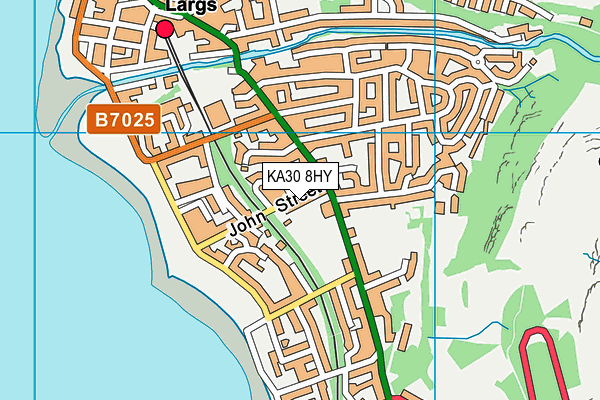 KA30 8HY map - OS VectorMap District (Ordnance Survey) KA30 8HY map - OS VectorMap District (Ordnance Survey)