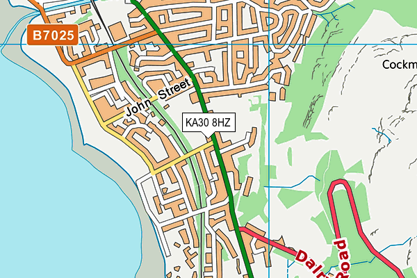 KA30 8HZ map - OS VectorMap District (Ordnance Survey) KA30 8HZ map - OS VectorMap District (Ordnance Survey)