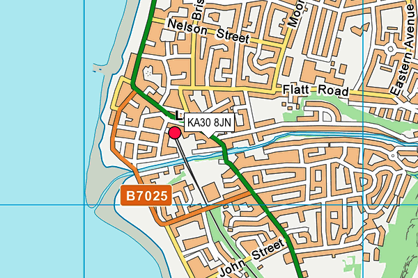 KA30 8JN map - OS VectorMap District (Ordnance Survey) KA30 8JN map - OS VectorMap District (Ordnance Survey)