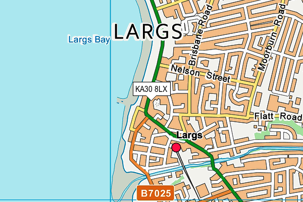 KA30 8LX map - OS VectorMap District (Ordnance Survey) KA30 8LX map - OS VectorMap District (Ordnance Survey)