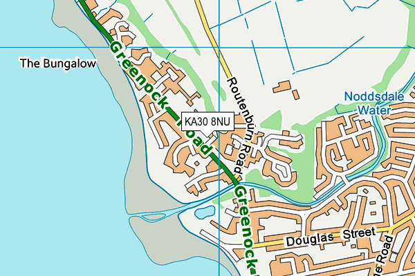 KA30 8NU map - OS VectorMap District (Ordnance Survey) KA30 8NU map - OS VectorMap District (Ordnance Survey)