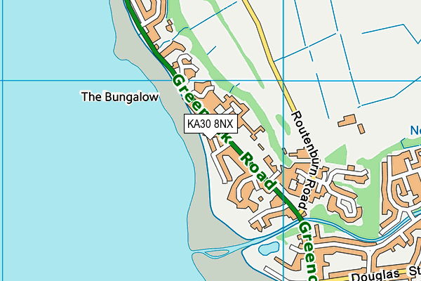 KA30 8NX map - OS VectorMap District (Ordnance Survey)
