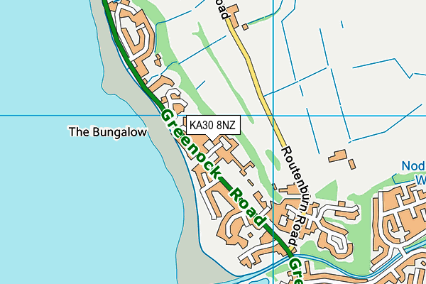 KA30 8NZ map - OS VectorMap District (Ordnance Survey) KA30 8NZ map - OS VectorMap District (Ordnance Survey)