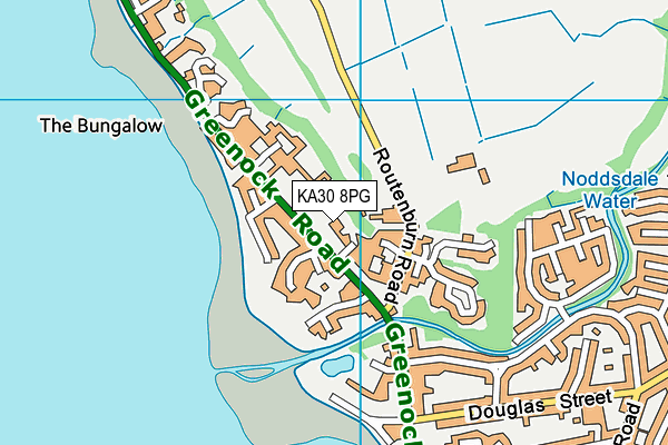 KA30 8PG map - OS VectorMap District (Ordnance Survey) KA30 8PG map - OS VectorMap District (Ordnance Survey)