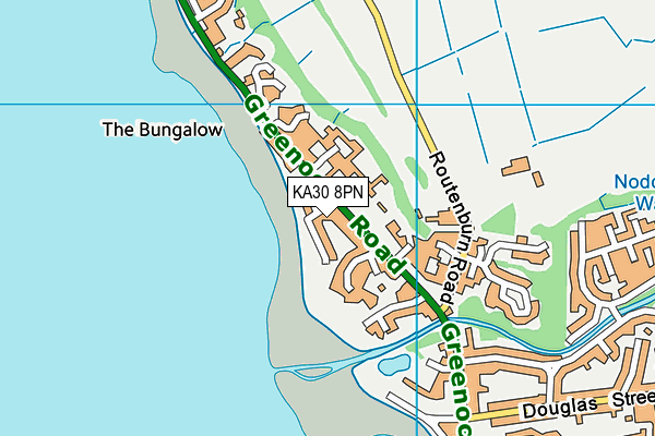 KA30 8PN map - OS VectorMap District (Ordnance Survey) KA30 8PN map - OS VectorMap District (Ordnance Survey)