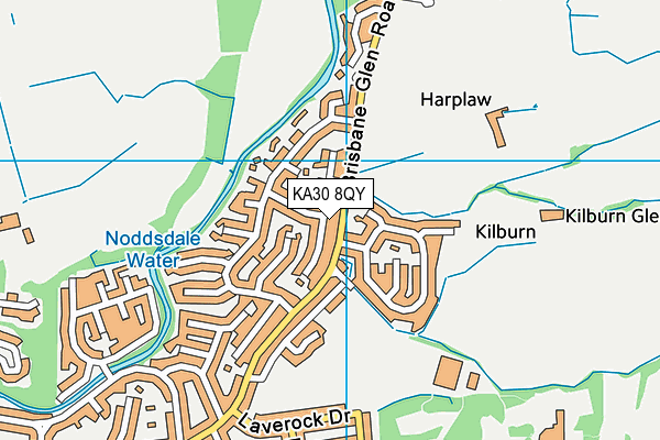 KA30 8QY map - OS VectorMap District (Ordnance Survey) KA30 8QY map - OS VectorMap District (Ordnance Survey)