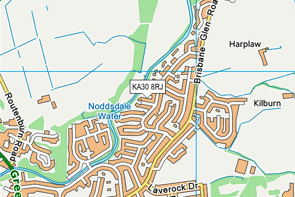 KA30 8RJ map - OS VectorMap District (Ordnance Survey) KA30 8RJ map - OS VectorMap District (Ordnance Survey)