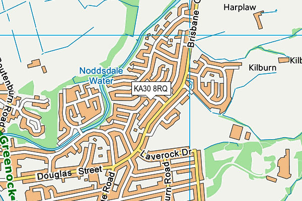 KA30 8RQ map - OS VectorMap District (Ordnance Survey) KA30 8RQ map - OS VectorMap District (Ordnance Survey)