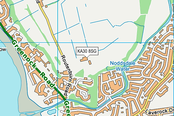 KA30 8SG map - OS VectorMap District (Ordnance Survey) KA30 8SG map - OS VectorMap District (Ordnance Survey)