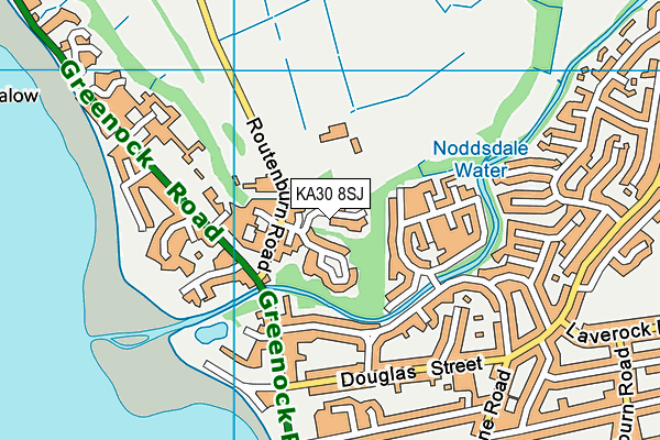 KA30 8SJ map - OS VectorMap District (Ordnance Survey) KA30 8SJ map - OS VectorMap District (Ordnance Survey)