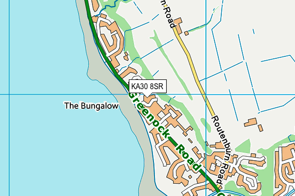 KA30 8SR map - OS VectorMap District (Ordnance Survey) KA30 8SR map - OS VectorMap District (Ordnance Survey)