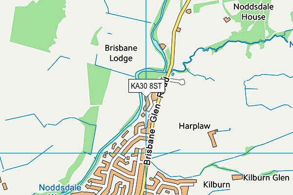 KA30 8ST map - OS VectorMap District (Ordnance Survey) KA30 8ST map - OS VectorMap District (Ordnance Survey)
