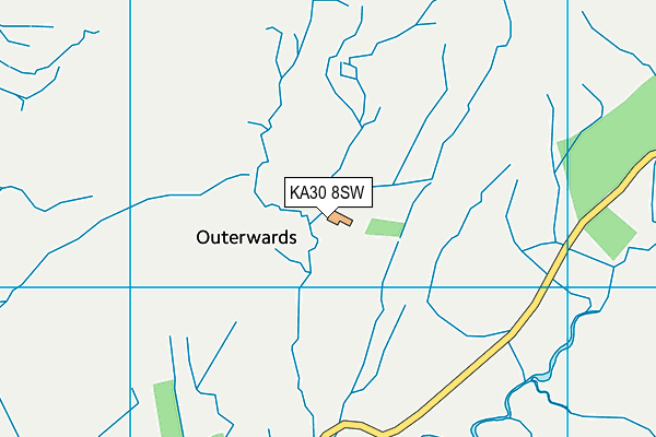 KA30 8SW map - OS VectorMap District (Ordnance Survey) KA30 8SW map - OS VectorMap District (Ordnance Survey)