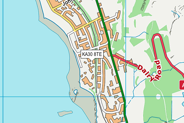 KA30 8TE map - OS VectorMap District (Ordnance Survey) KA30 8TE map - OS VectorMap District (Ordnance Survey)