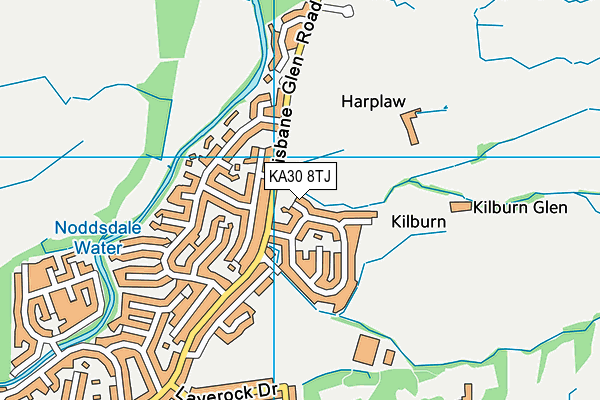 KA30 8TJ map - OS VectorMap District (Ordnance Survey) KA30 8TJ map - OS VectorMap District (Ordnance Survey)