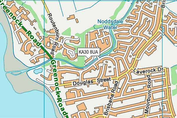 KA30 8UA map - OS VectorMap District (Ordnance Survey) KA30 8UA map - OS VectorMap District (Ordnance Survey)