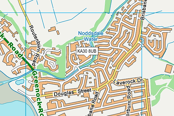 KA30 8UB map - OS VectorMap District (Ordnance Survey) KA30 8UB map - OS VectorMap District (Ordnance Survey)