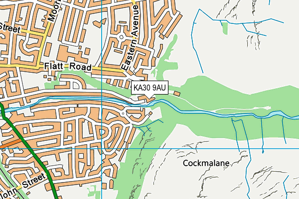 KA30 9AU map - OS VectorMap District (Ordnance Survey) KA30 9AU map - OS VectorMap District (Ordnance Survey)