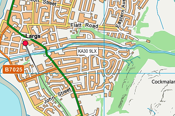 KA30 9LX map - OS VectorMap District (Ordnance Survey) KA30 9LX map - OS VectorMap District (Ordnance Survey)