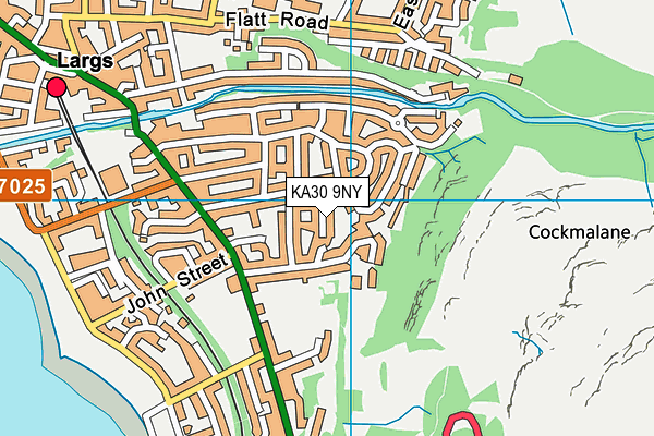 KA30 9NY map - OS VectorMap District (Ordnance Survey)