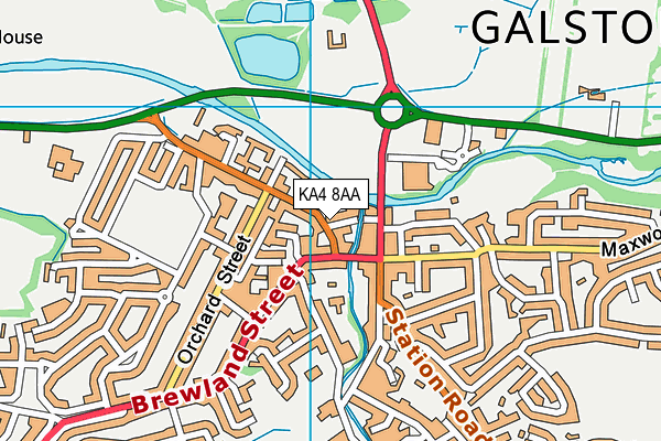 KA4 8AA map - OS VectorMap District (Ordnance Survey) KA4 8AA map - OS VectorMap District (Ordnance Survey)